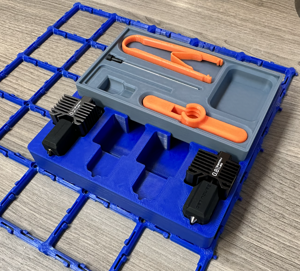 Gridfinity - Bambu Hotends Box 3D model thumbnail
