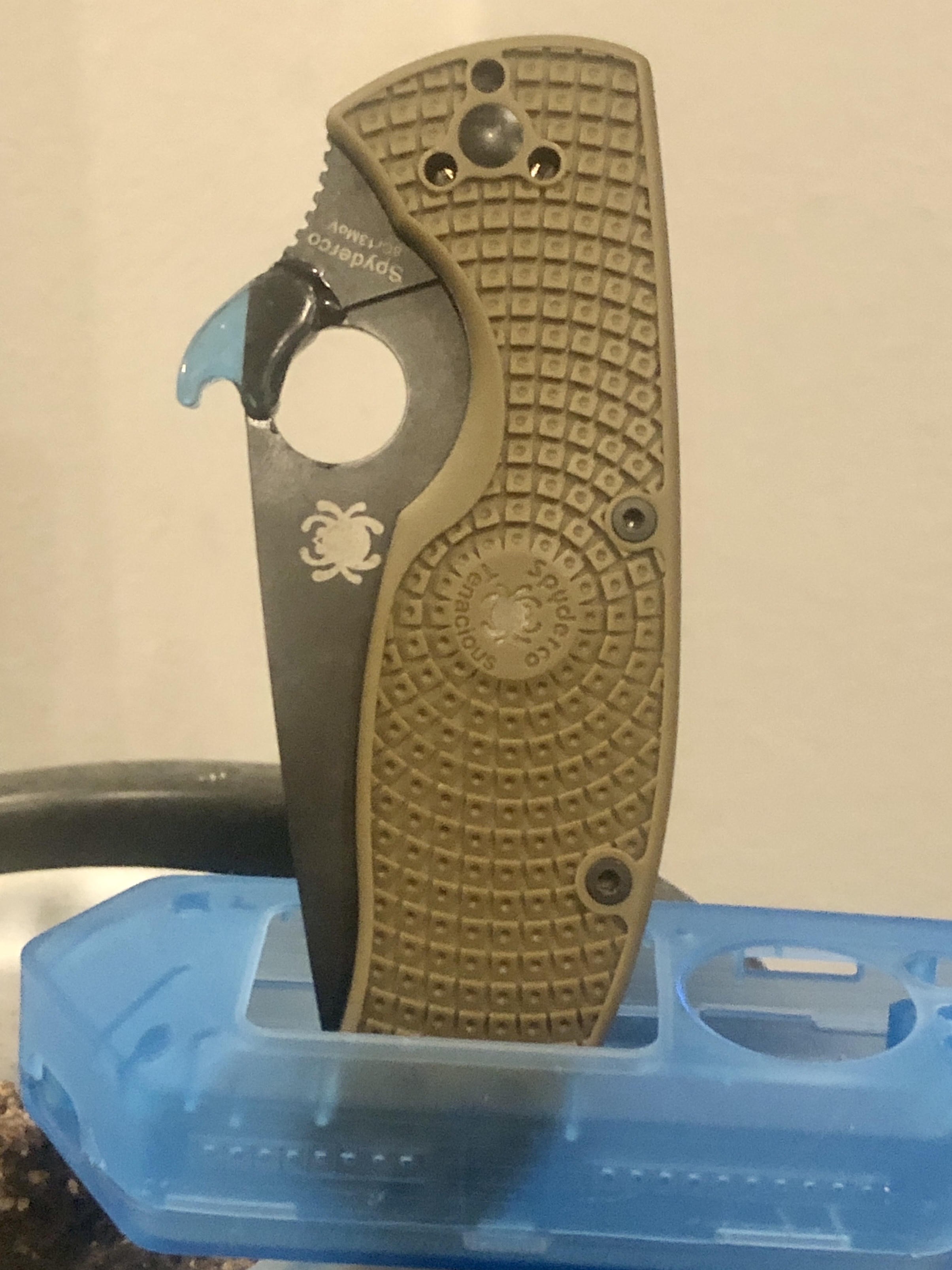 Low Profile Emerson Wave Attachment for Spyderco Tenacious