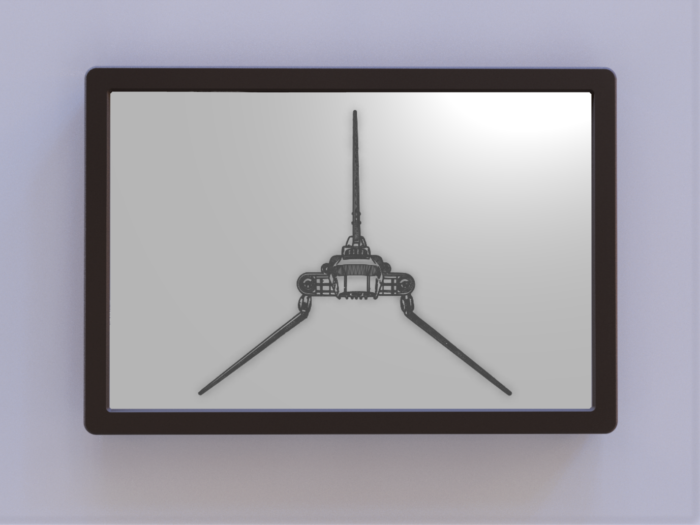 Star Wars Imperial Shuttle Patent Art - Front