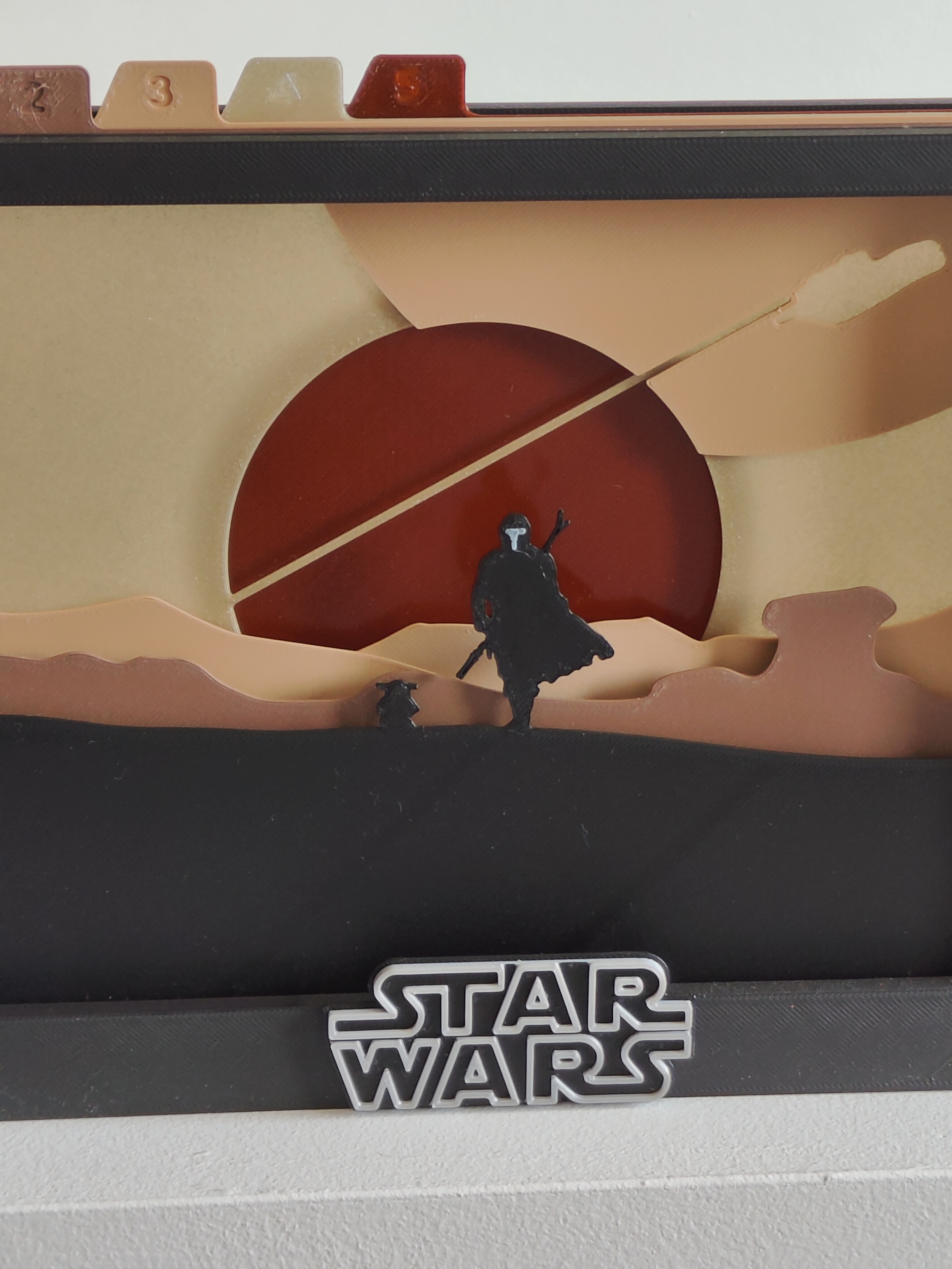 The Mandalorian Shadow Box (A)