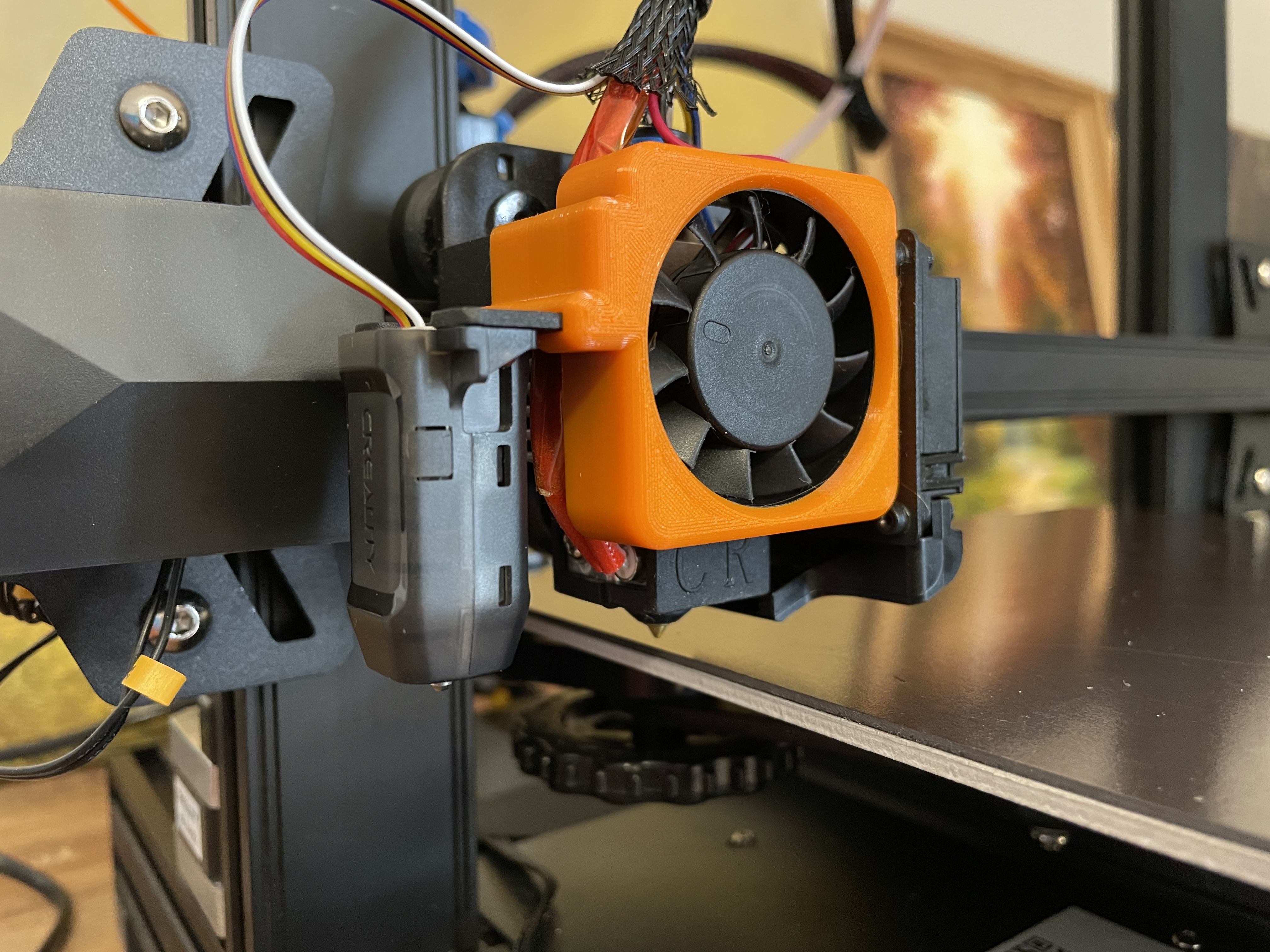 Ender 3 V2 Neo 'naked' fan holder