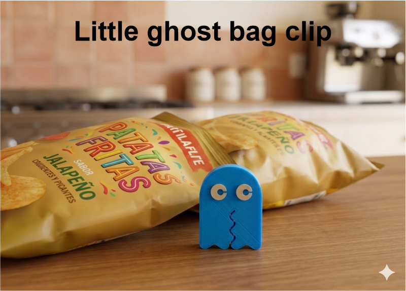 Little ghost bag clip