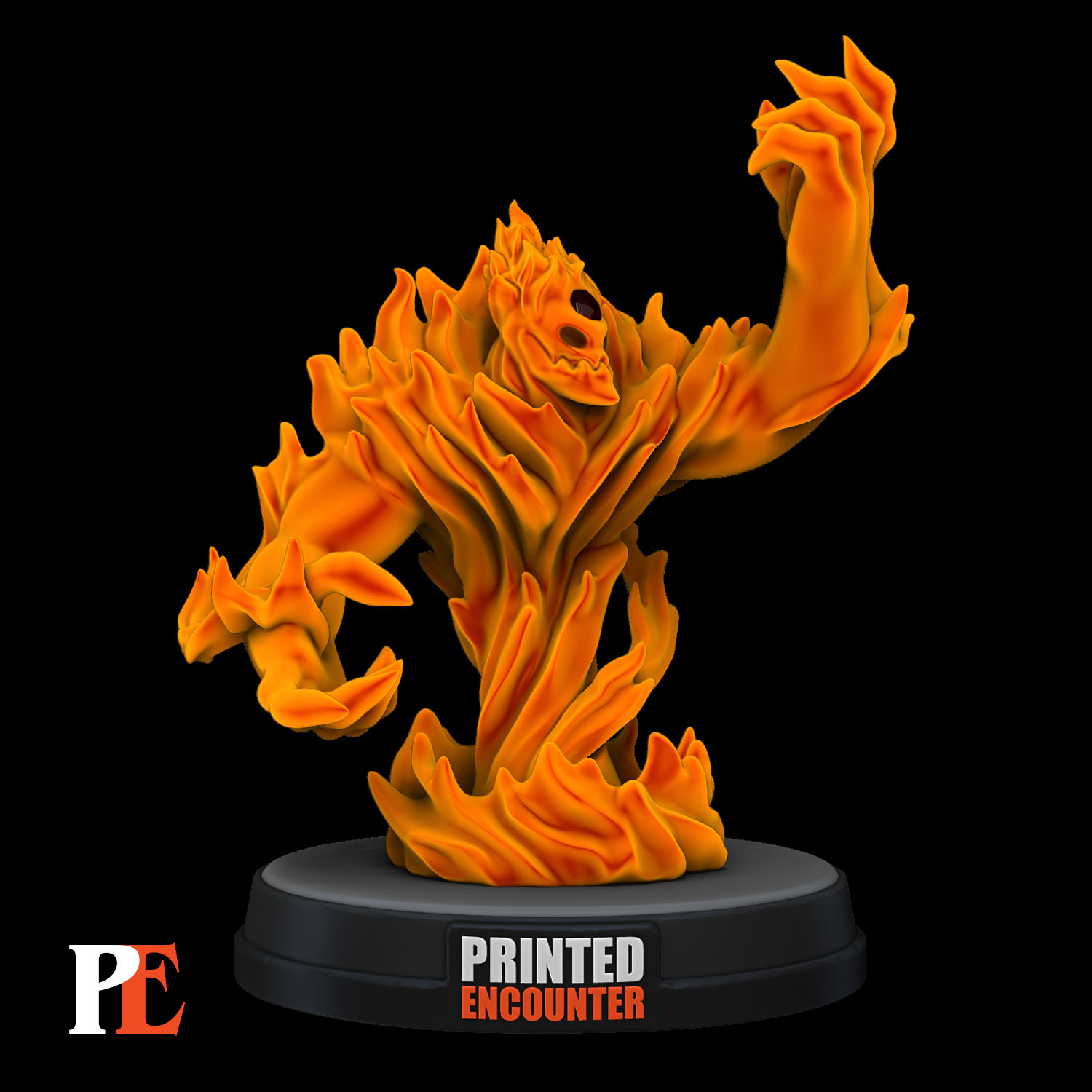 Fire Elemental By Printed Encounter Download Free Stl Model