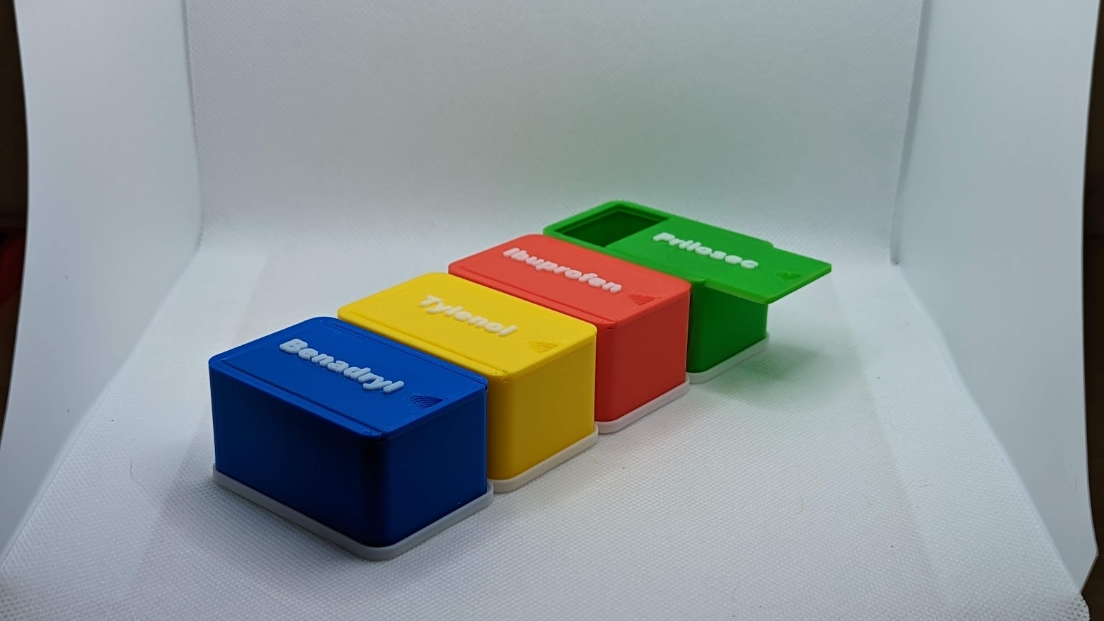 Pill Box With Sliding Lid