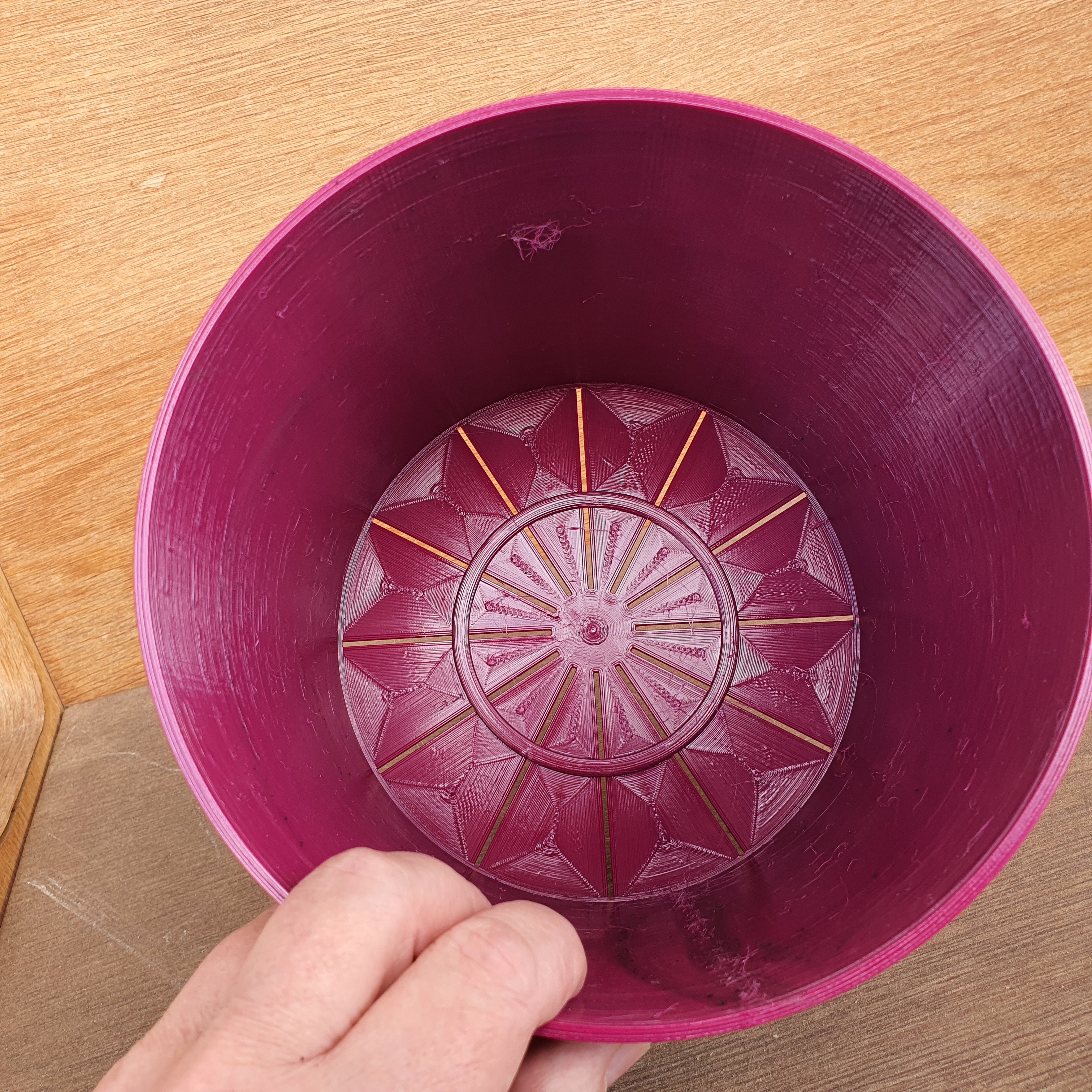 Mango Planter with hexagons — miniatura 3