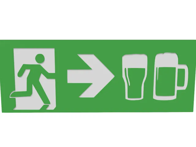 Beer Exit Sign