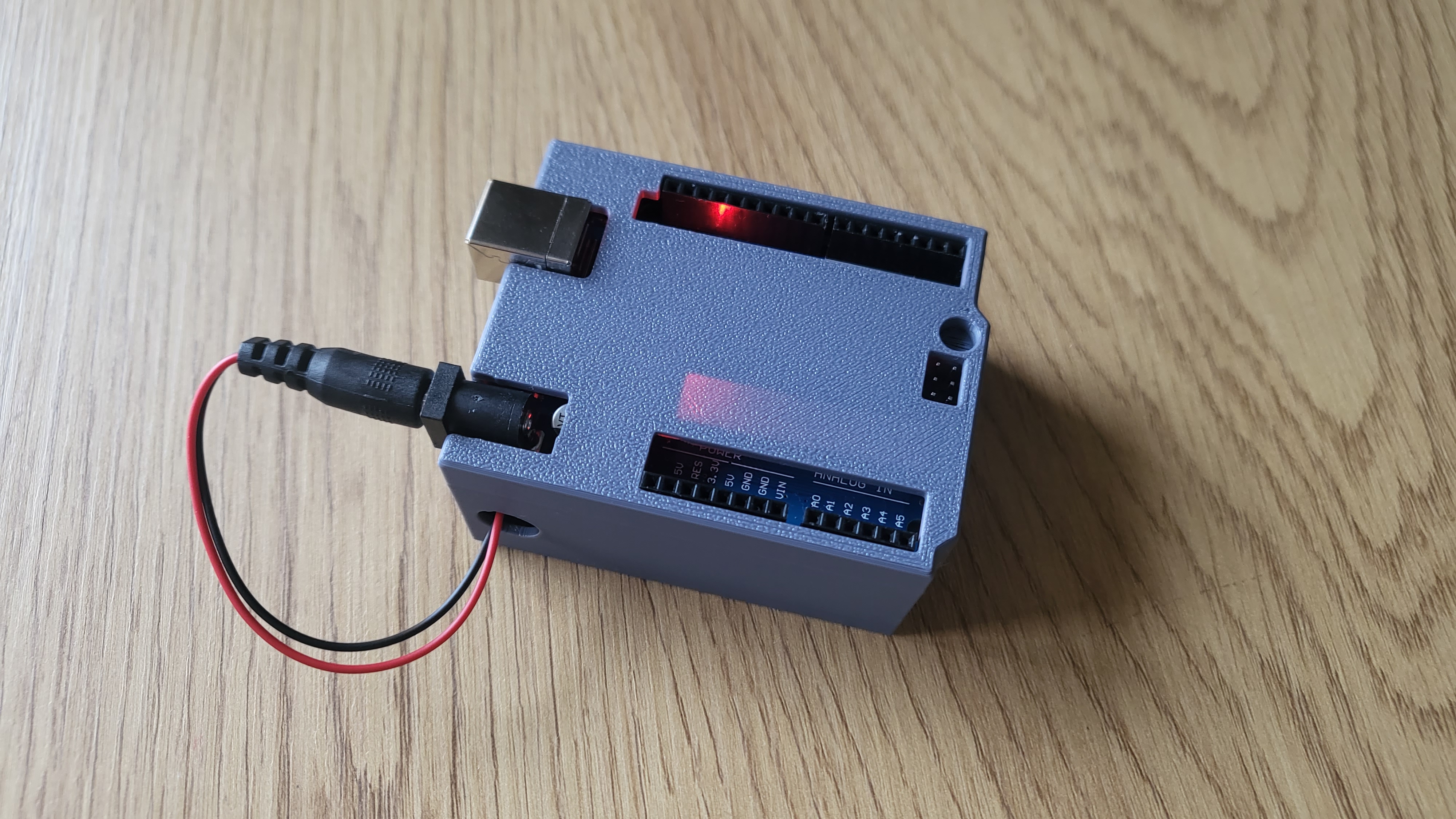 Arduino Uno Case with 9V Battery slot