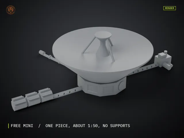 Deep Space Probe Mini (Voyager style), free one piece