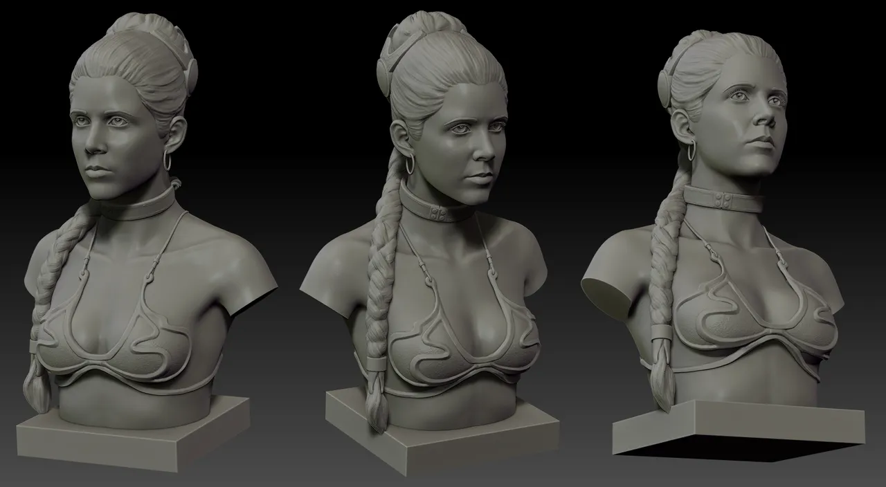 Slave Leia by Alejandro Argandona | Download free STL model | Printables.com