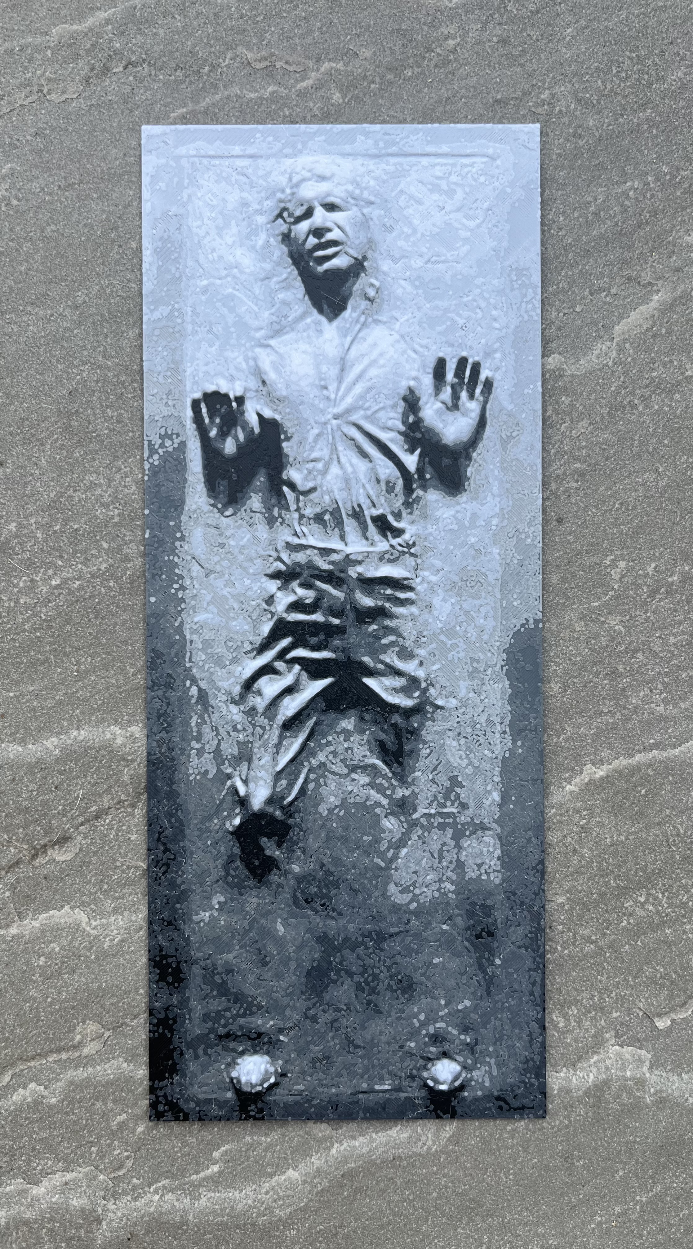 Han Solo Carbonite (Filament Painting) 3D model thumbnail