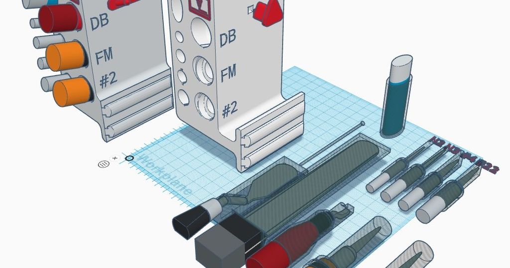 Ender Attached Tool Holder by RevHazlett, Download free STL model