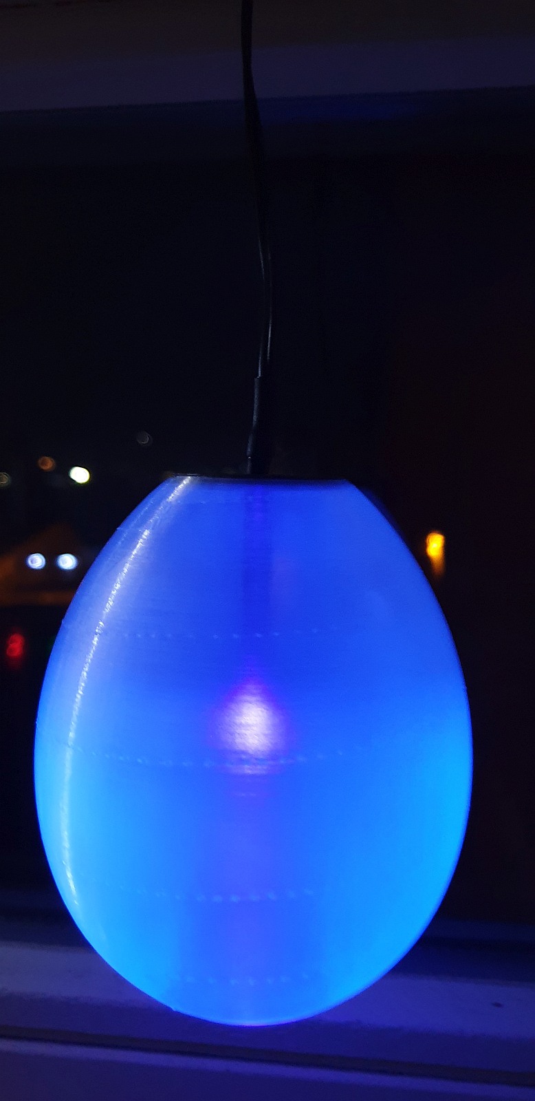 Illuminated Easter Eggs as window decoration