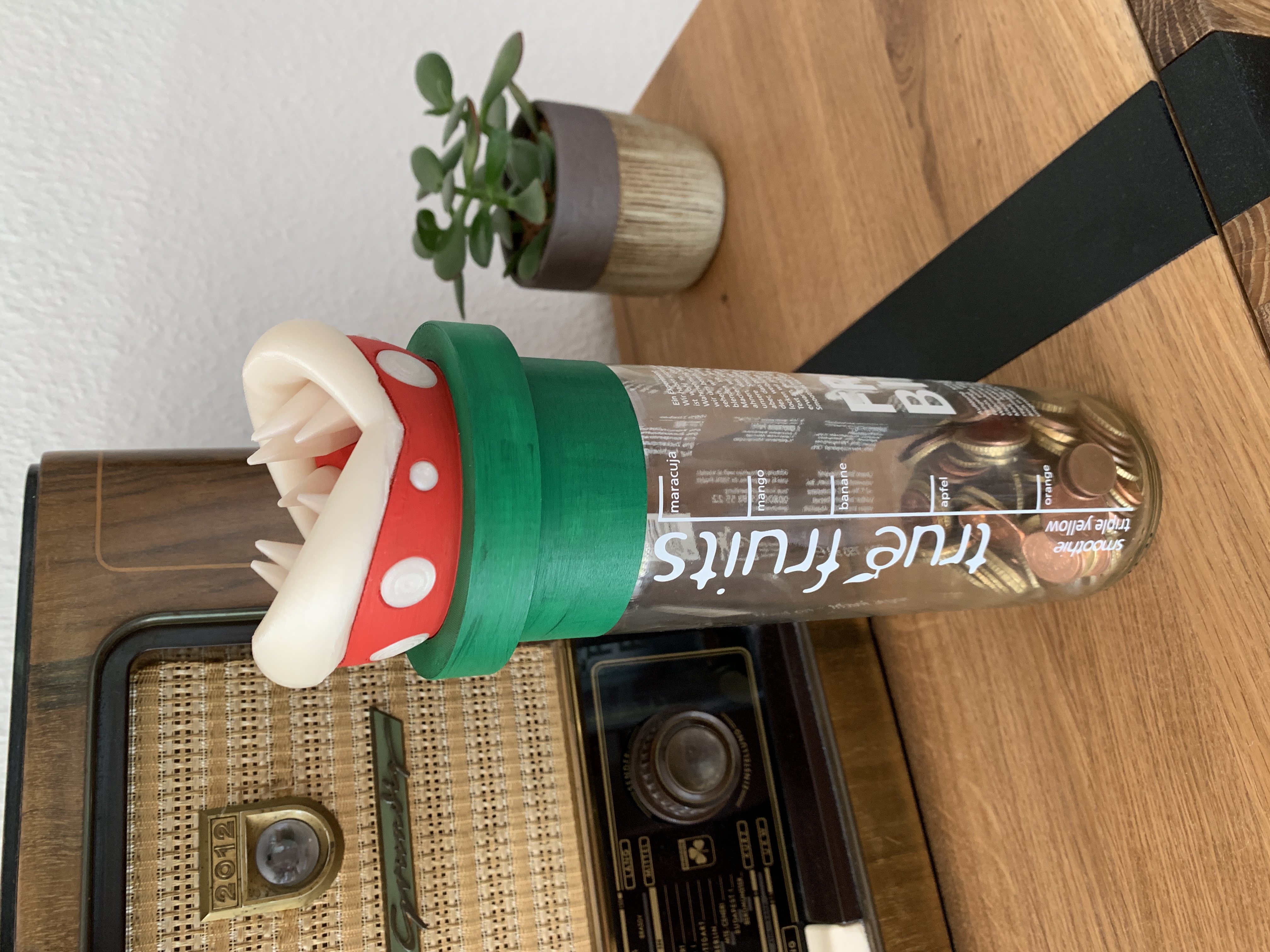 Piranha Plant Piggy Bank lid - New Pipe for True Fruits (750 ml)