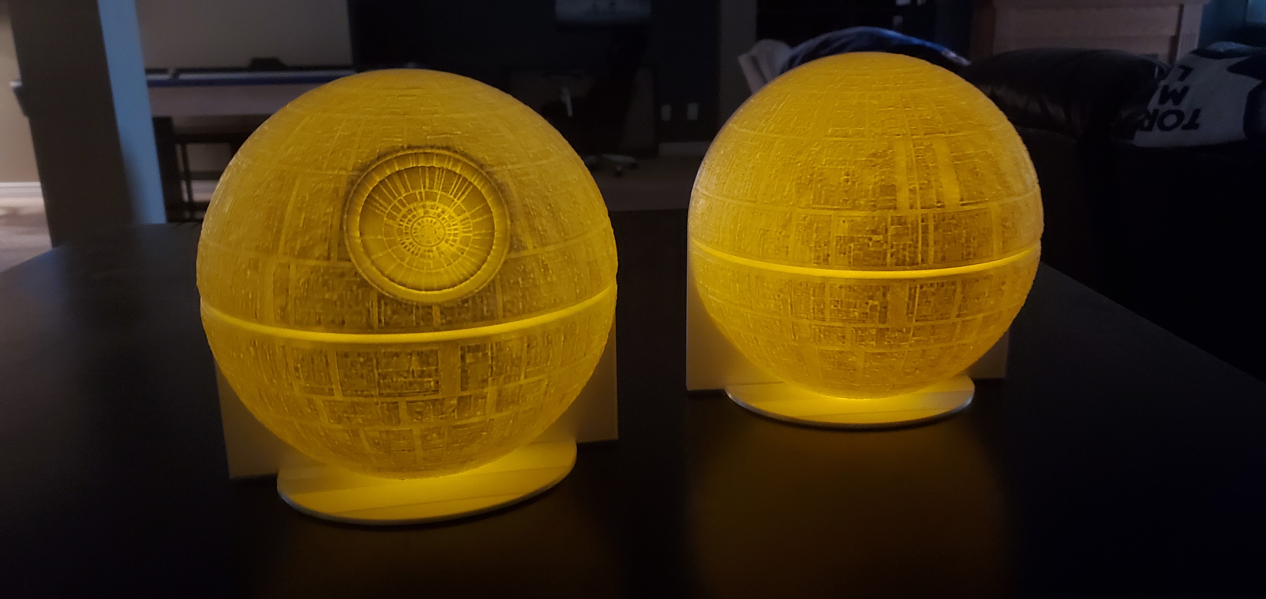 DeathStar Light Up Star Wars Bookends