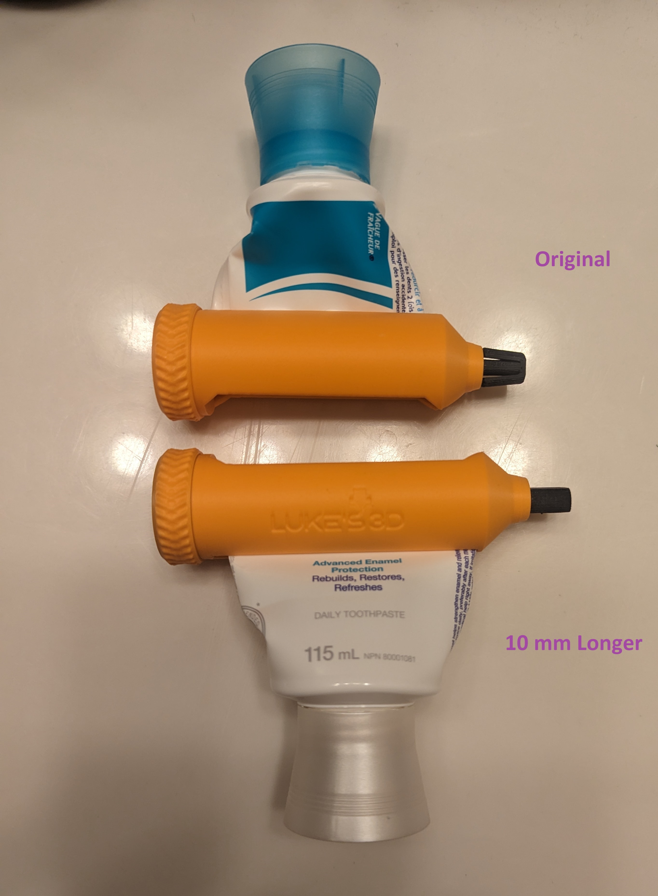 Ratchet toothpaste tube squeezer V2 *Extended 10mm from the original by