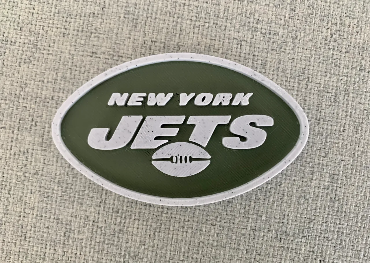 New York Jets Logo (2019 - now) by CLOUDLR, Download free STL model