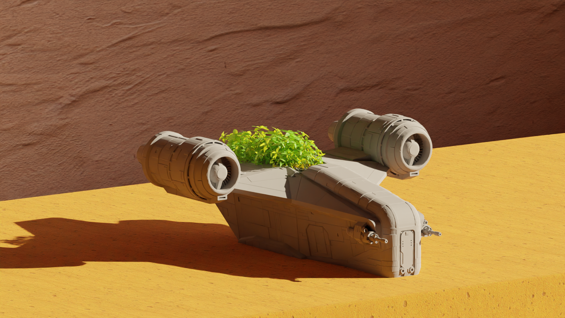 The Razor Crest - Star Wars Pot Plant