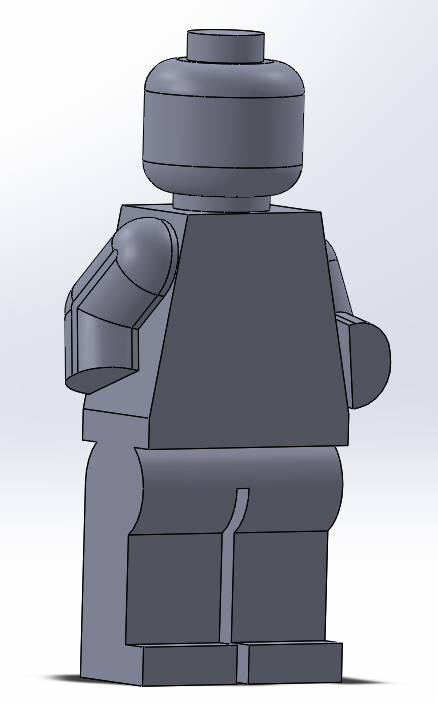 lego man 3d model