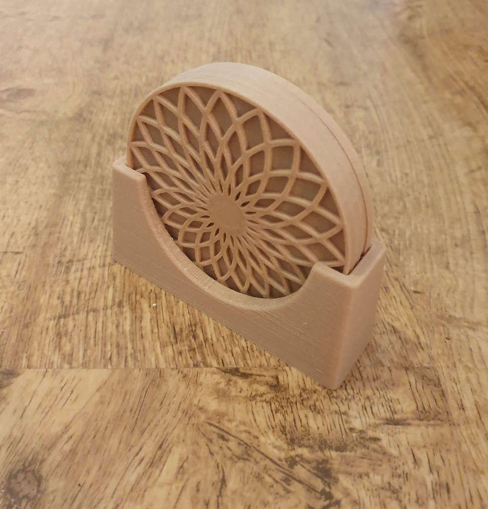 Miniatura 2 do modelo 3D Mandala Coaster