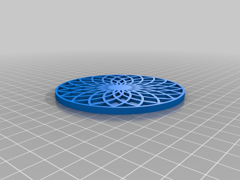 Miniatura 3 do modelo 3D Mandala Coaster