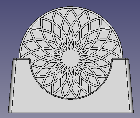 Miniatura 4 do modelo 3D Mandala Coaster