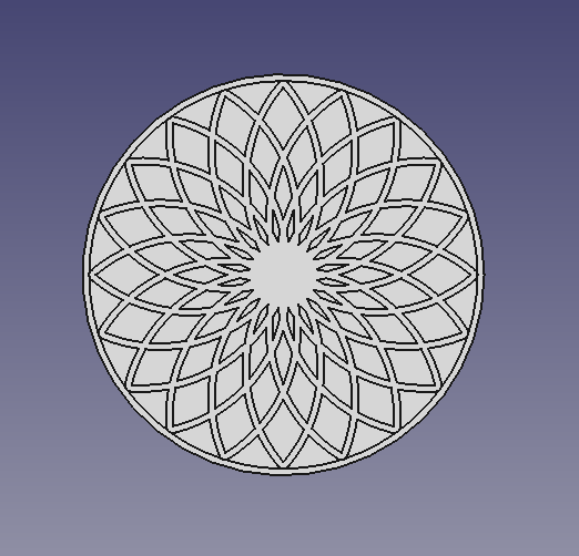 Miniatura 5 do modelo 3D Mandala Coaster