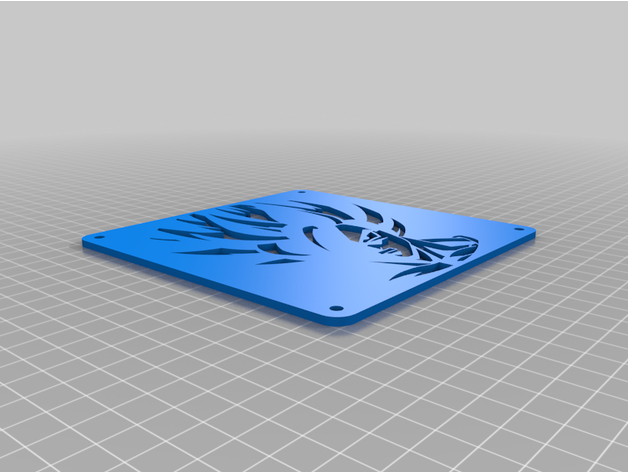 Adult Goku 120mm & 140mm fan grill remix