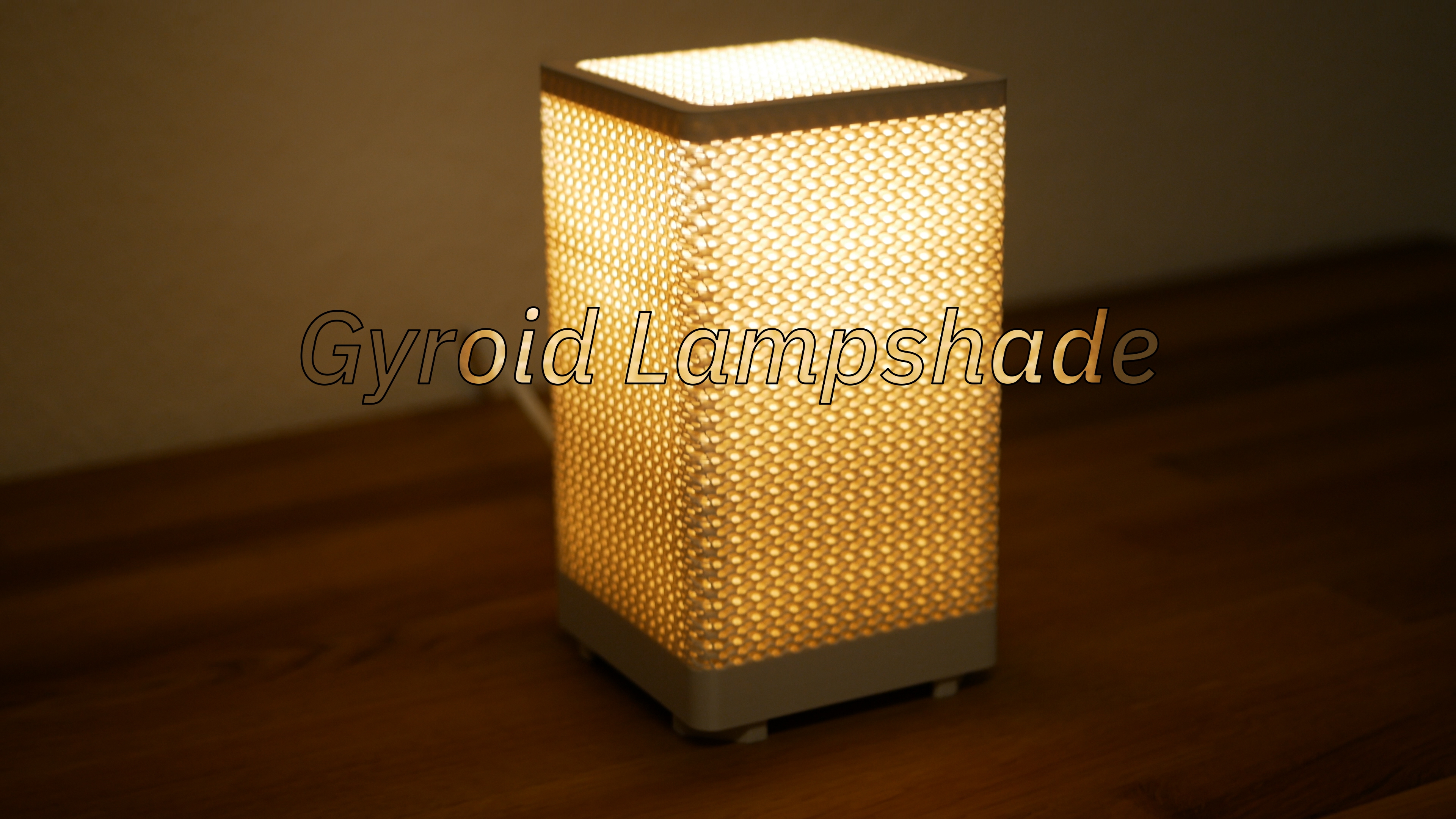 Miniatura 3 do modelo 3D Gyroid Lampshade