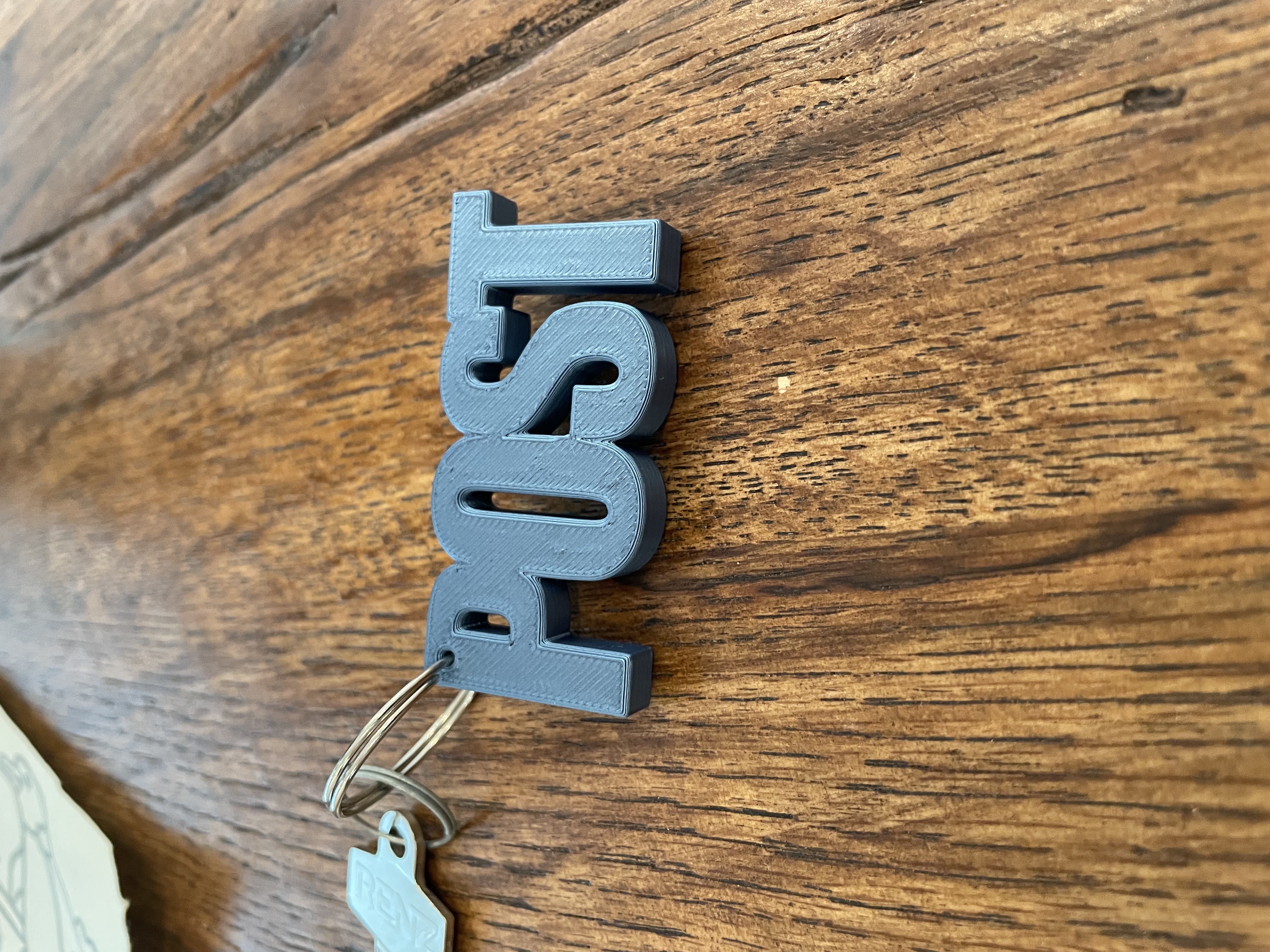 Mailbox keychain hanger