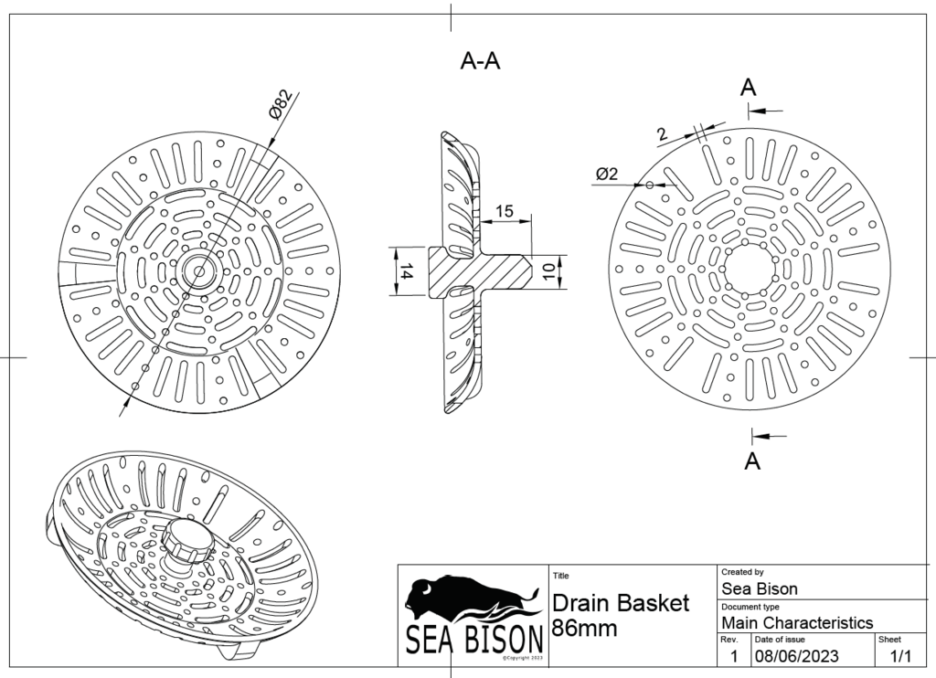 sink-drain-strainer-82mm-by-sea-bison-download-free-stl-model