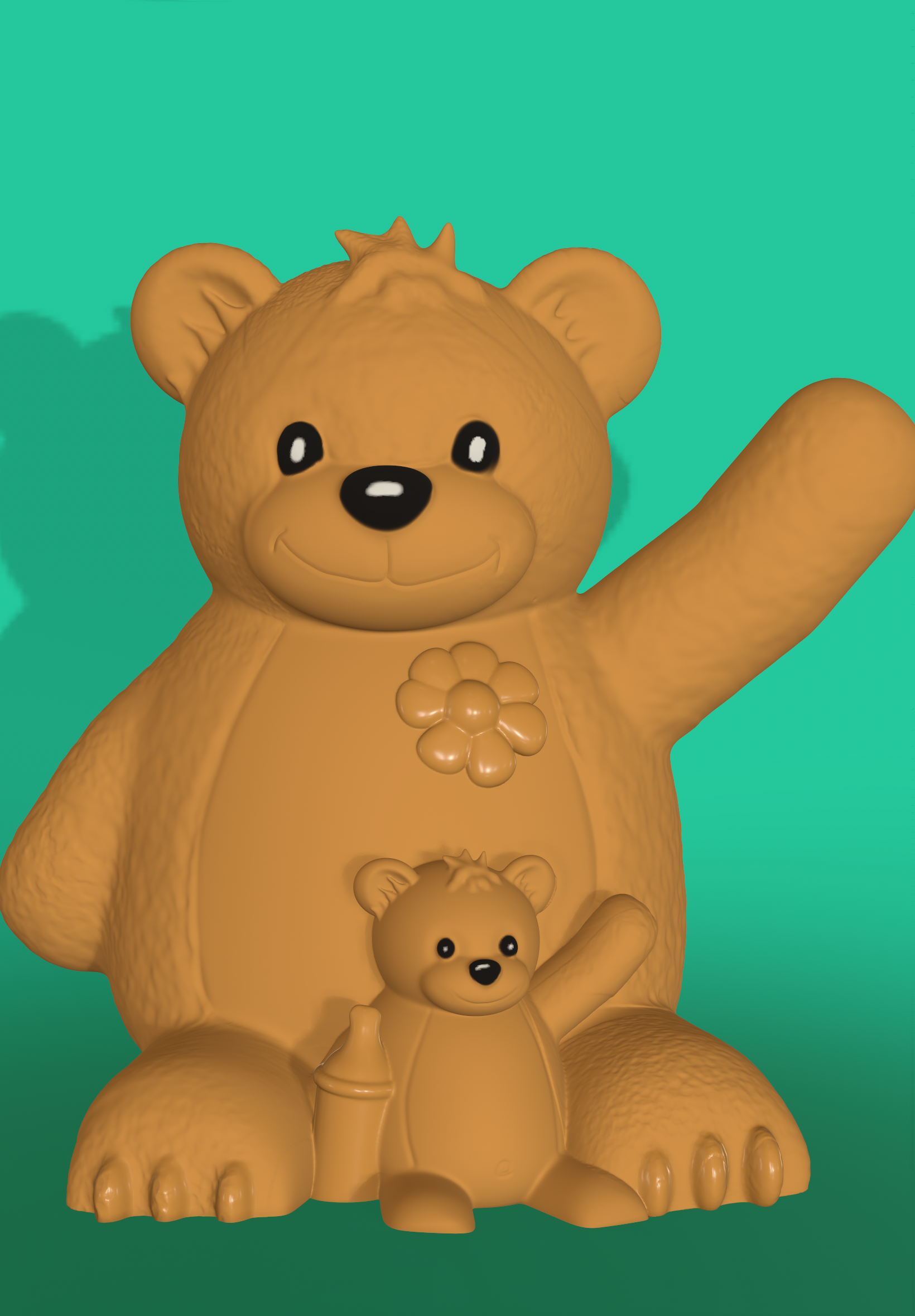 Mother bear and child