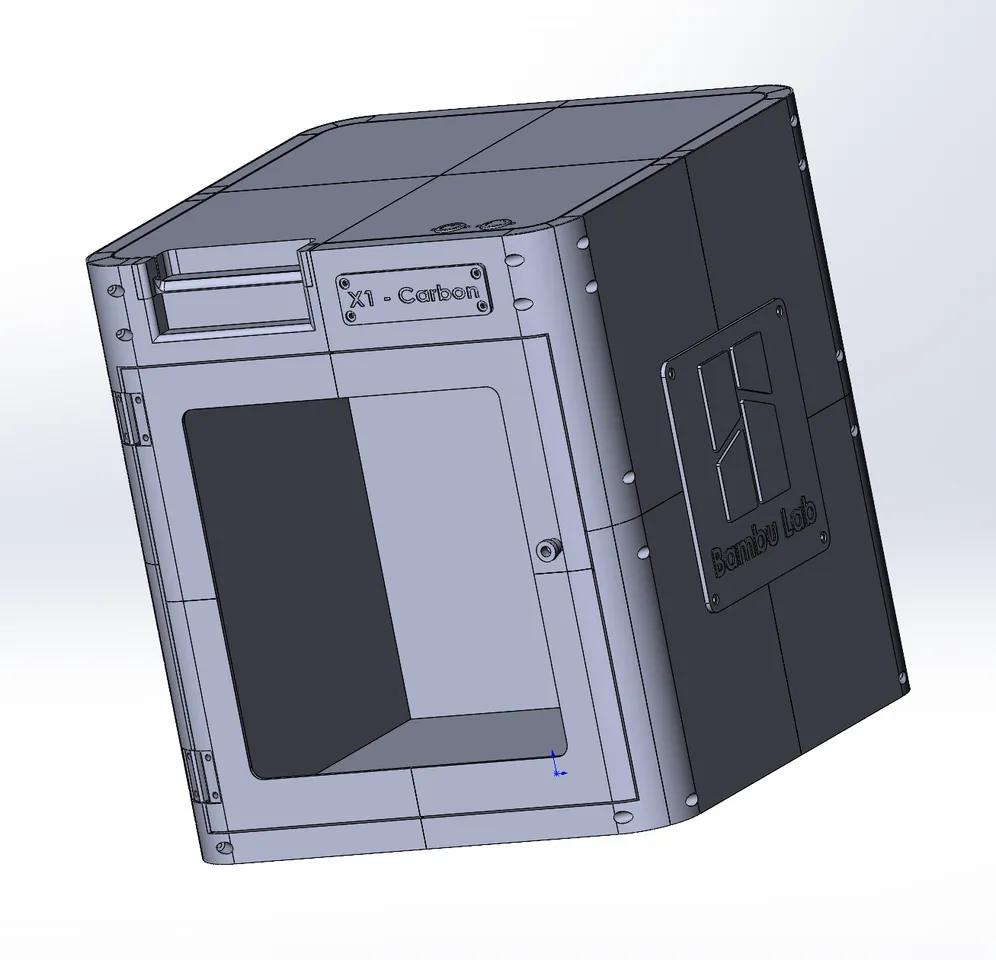 BambuLab X1 Carbon (Thermal & Noise insulation BOX) by Alex Baev