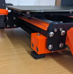 Prusa i3 MK3S+ Füße mit Dämpfung und M8 Gewindestifte zum nivellieren ./. Feet with cushioning and M8 grub screws for levelling