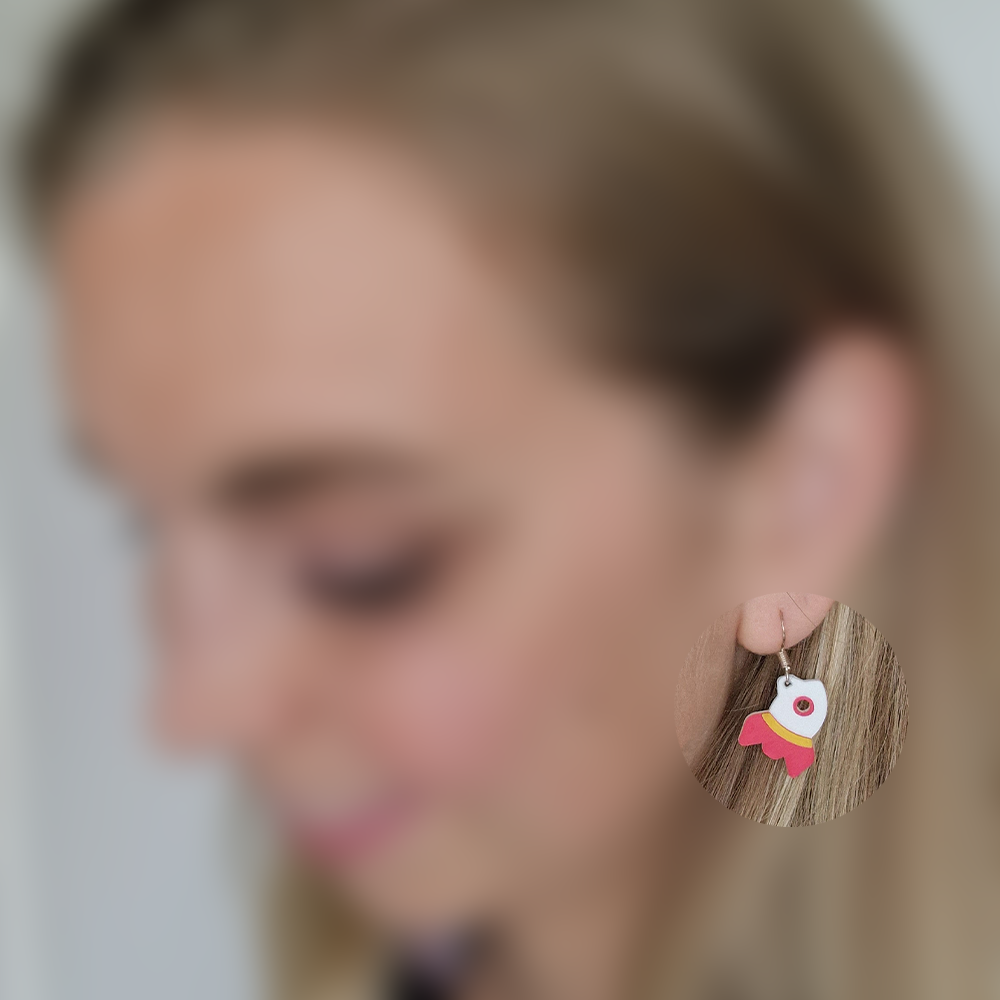 Miniatura 2 do modelo 3D Space rocket earrings