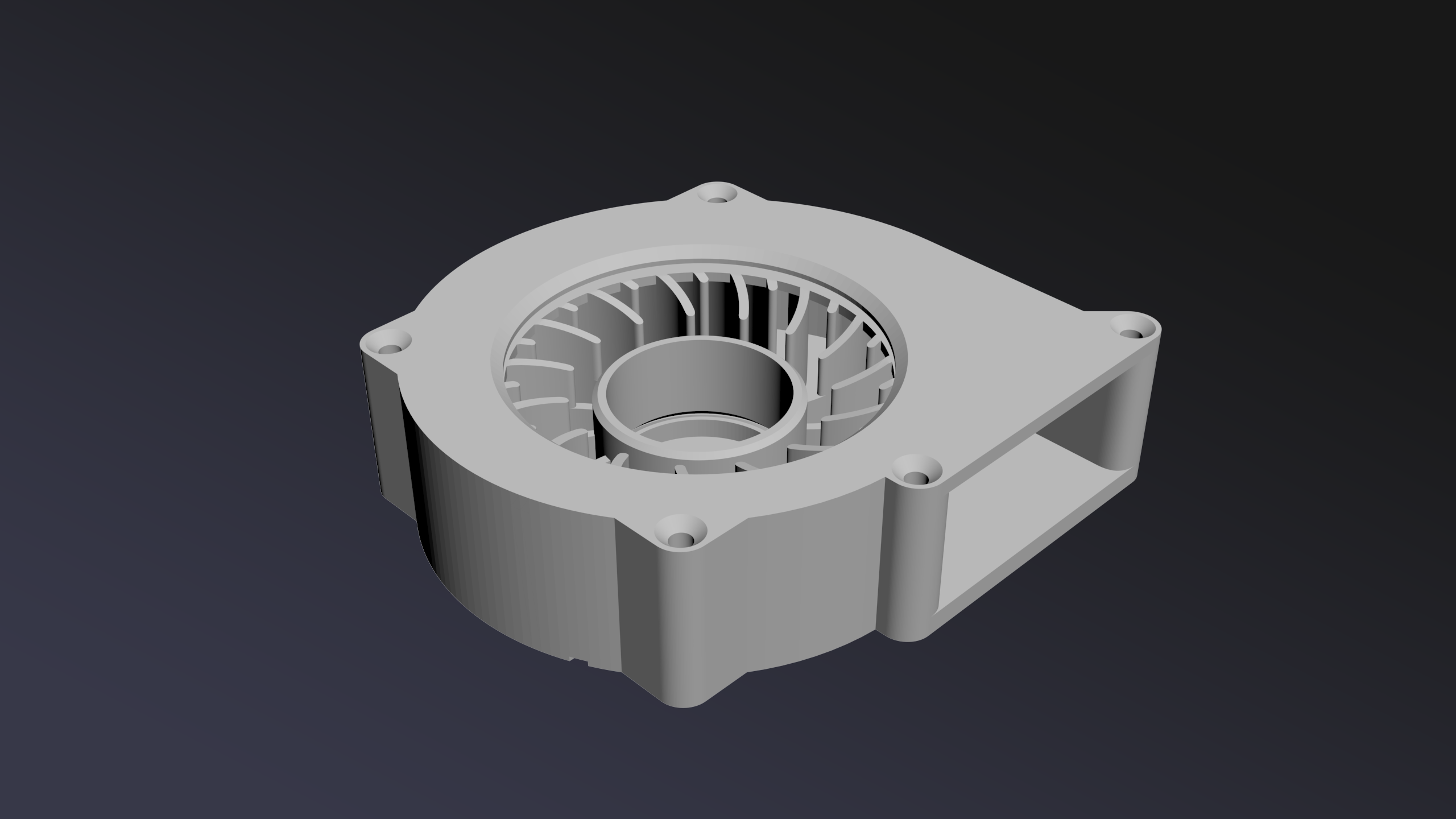Computer axial fan to blower fan 80mmx25mm