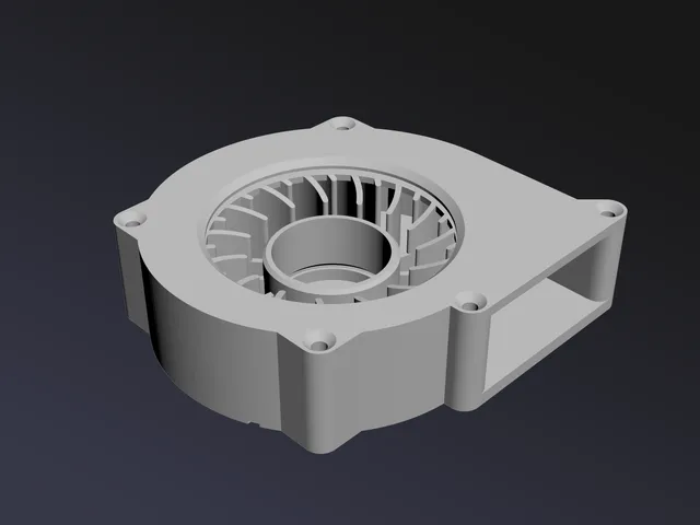 Computer axial fan to blower fan 80mmx25mm
