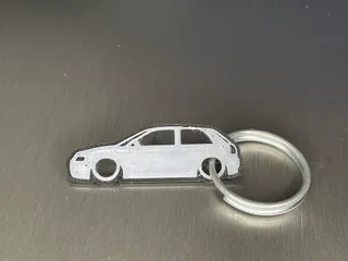 Audi Quattro Schlüsselanhänger Keychain by Chris, Download free STL model