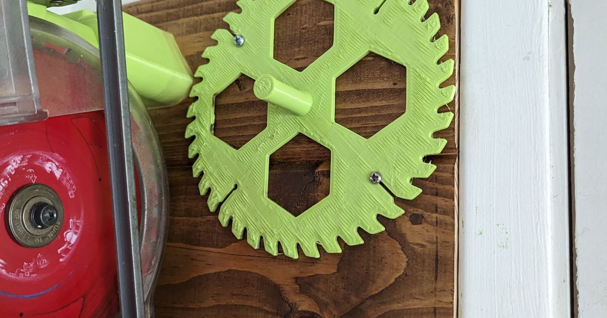 Circular Saw blade wall mount by Thibodoit Download free STL model