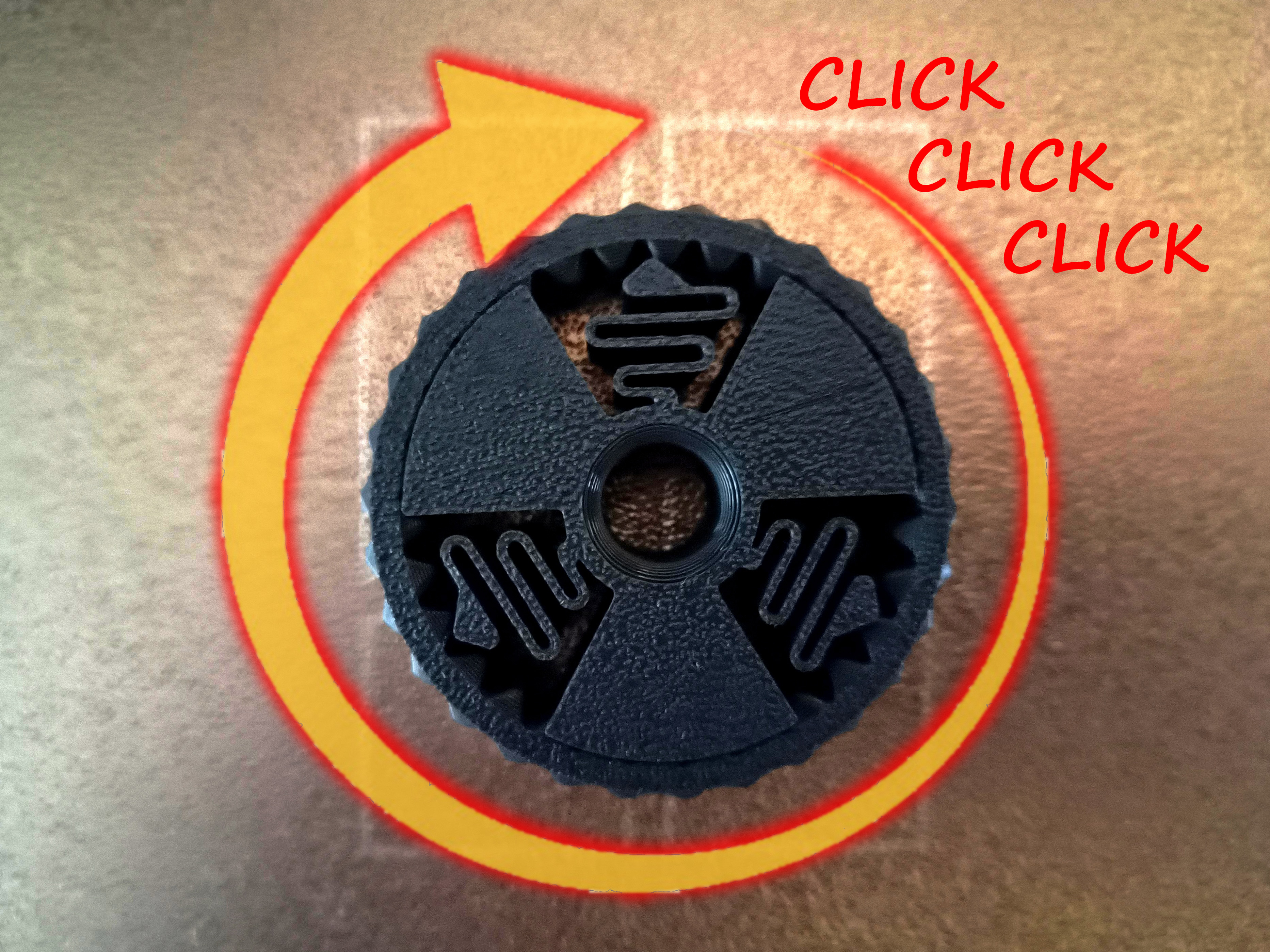 Circle radioactive clicker