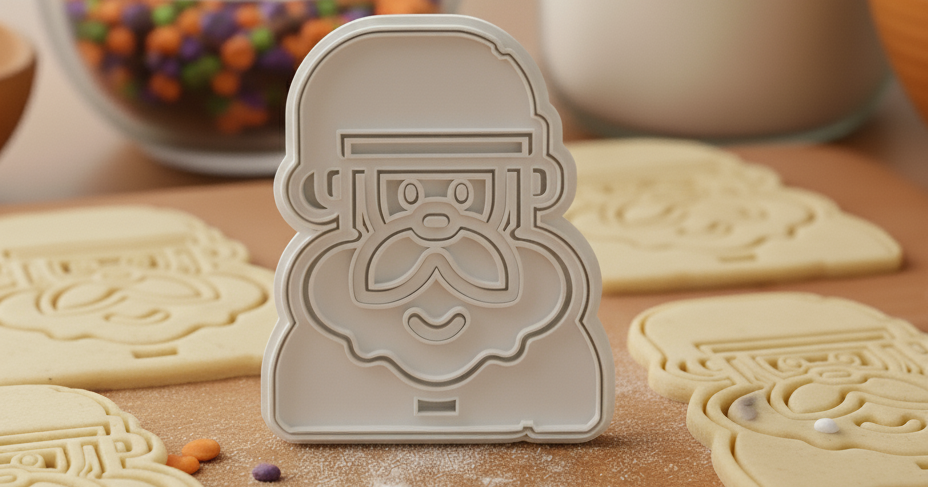 Santa Clause cookie cutter by MAZ | Download free STL model | Printables.com - 3D model önizlemesi