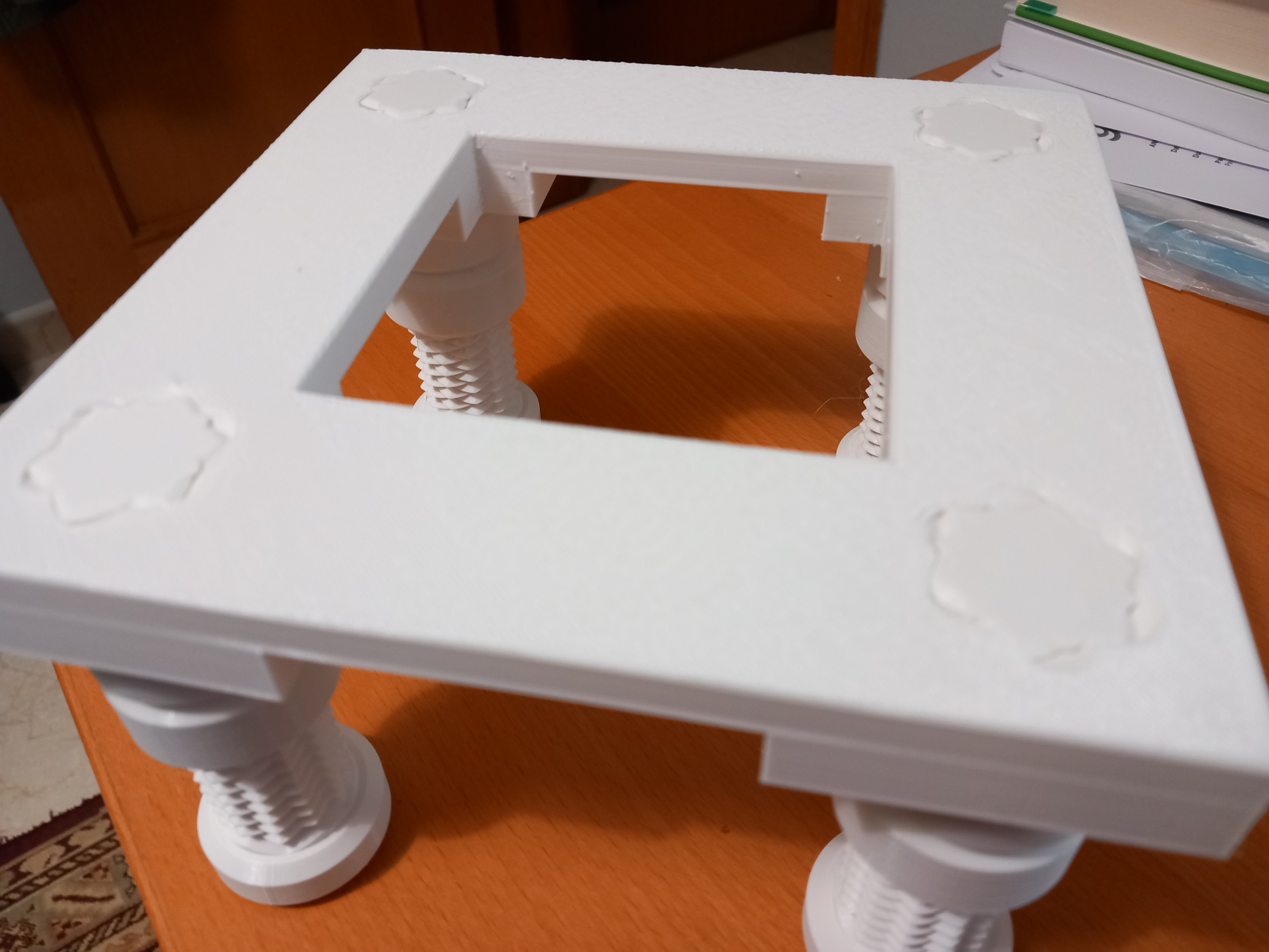 Computer display adjustable support