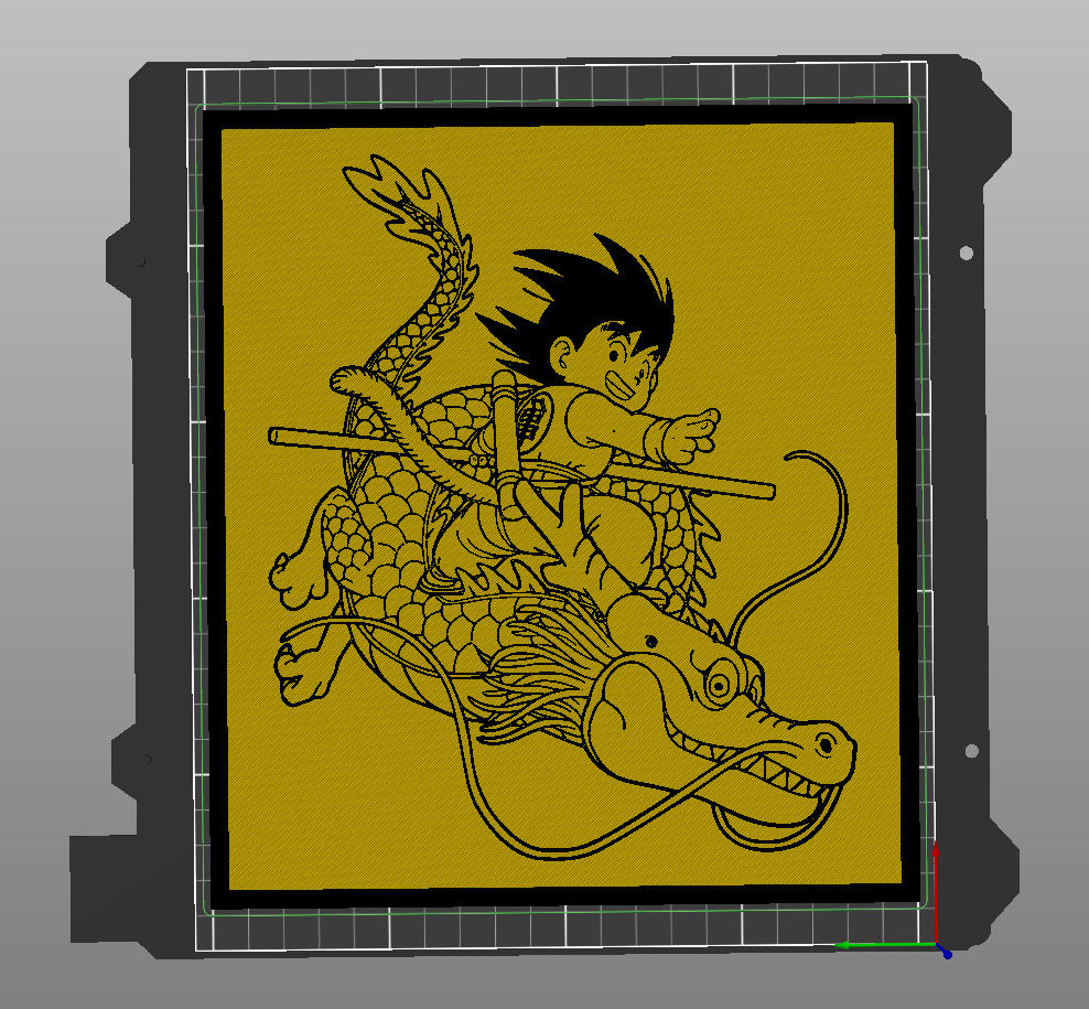 Goku Dragon Ball with frame