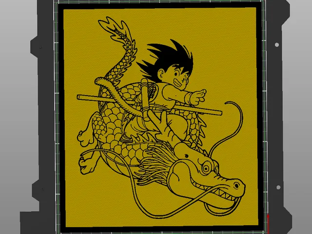 Goku Dragon Ball with frame