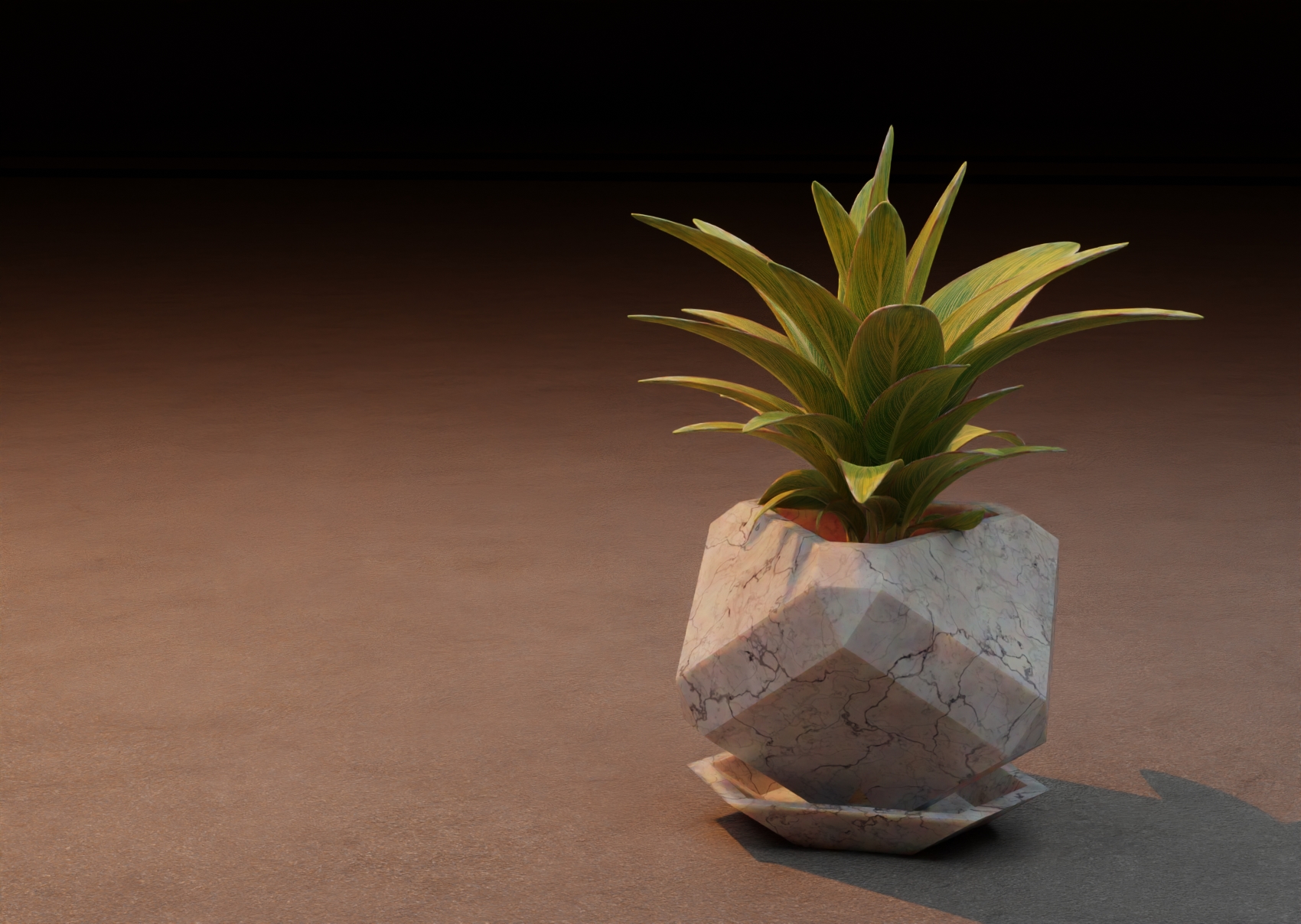Square on Tip Planter with Bevel