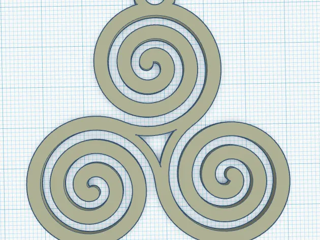 tri spiral earing