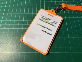 ID Card Holder by Wiseone | Download free STL model | Printables.com