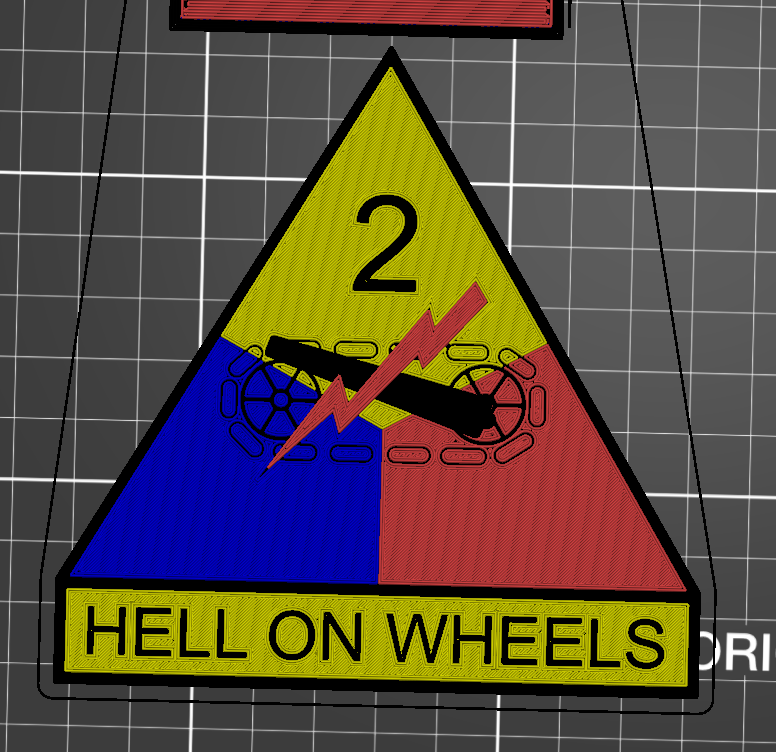Second Armored Division Patch 2AD - Hell On Wheels