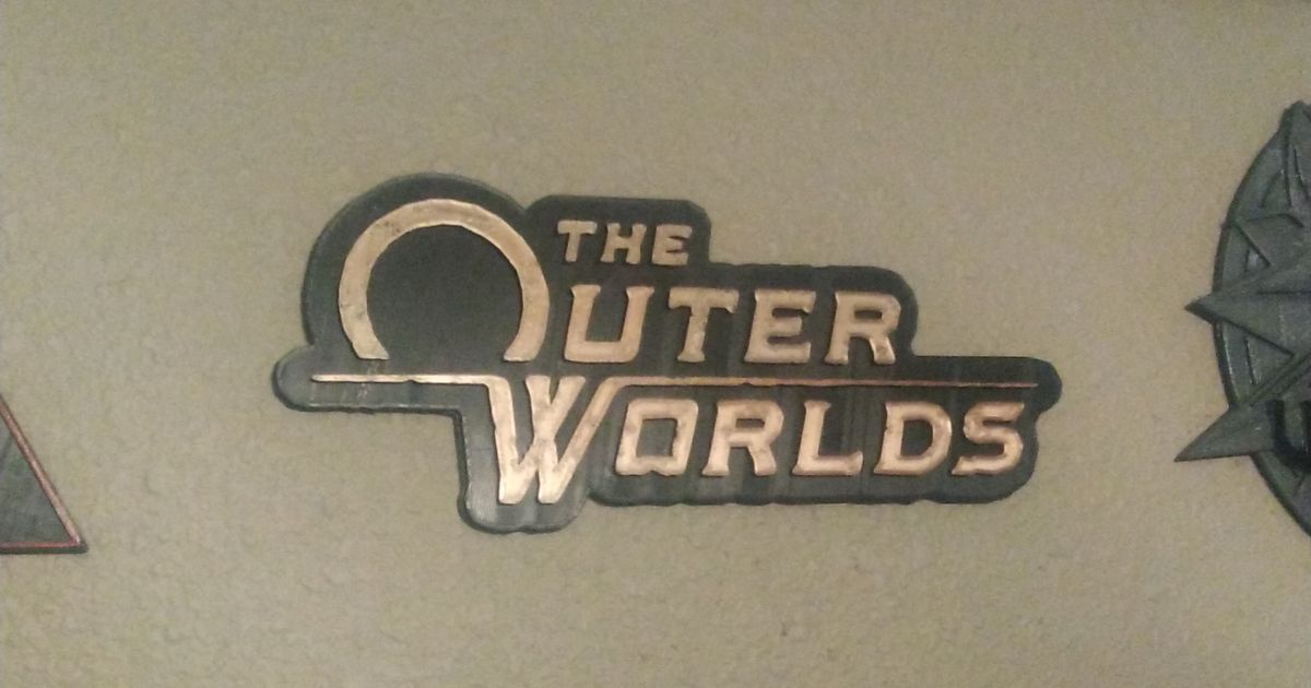 The Outer Worlds Logo by Sam Hain | Download free STL model ...