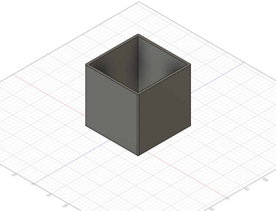Miniatura 2 do modelo 3D Modern Square Planter Container