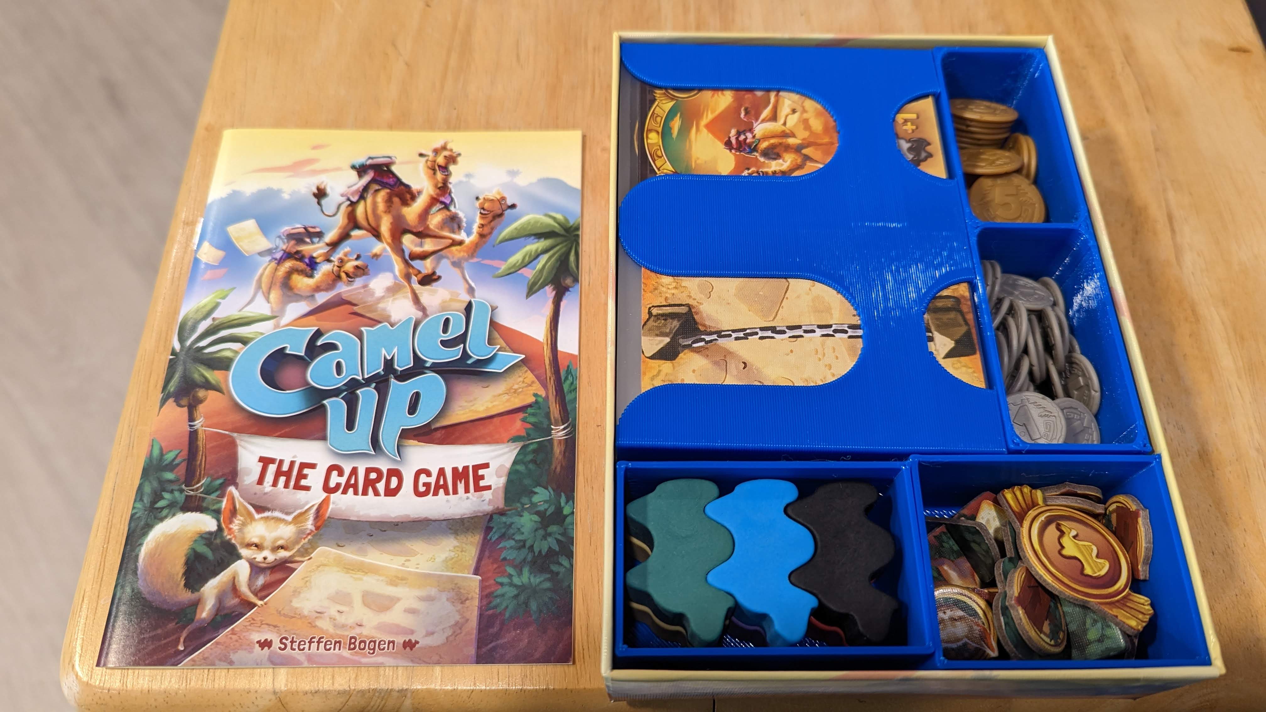 Camel Up The Card Game box insert/organizer - sleeved cards by gameyspirits  | Download free STL model | Printables.com